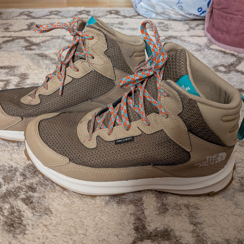 The North Face Tan and Brown Hiking Boots